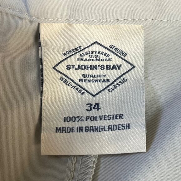 St Johns Bay Classic Shorts Mens Size 34 Beige Casual Summer Golf - Picture 6 of 7
